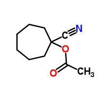 Cycloheptanecarbonitrile,1-(acetyloxy)-